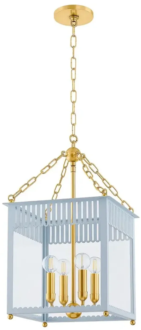 Keir 4-Light Lantern - Blue