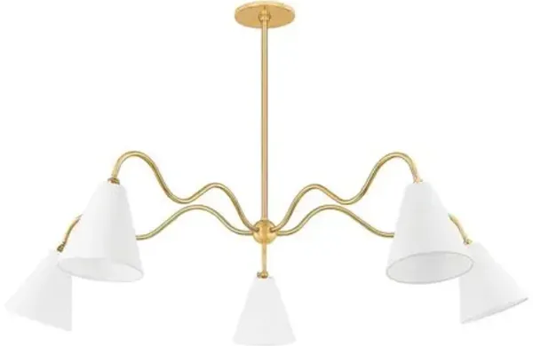 Onda Chandelier - Tali Roth for Mitzi - Gold