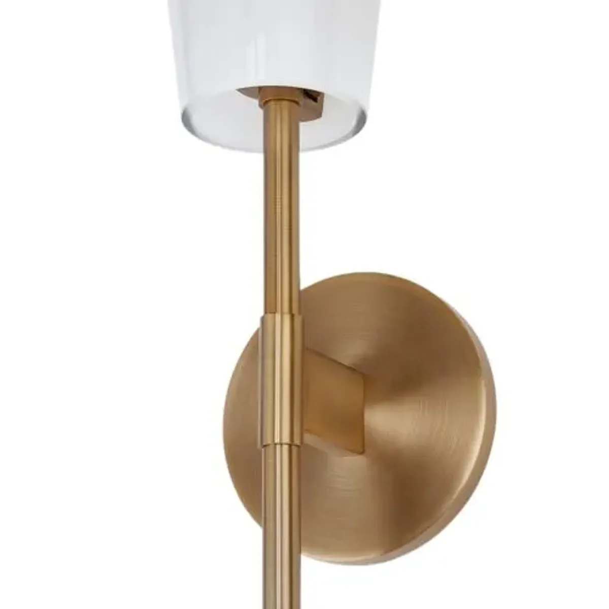 Camarillo 1-Light Sfumato Glass Shade Wall Sconce - Patina Brass - Troy Lighting - Gold