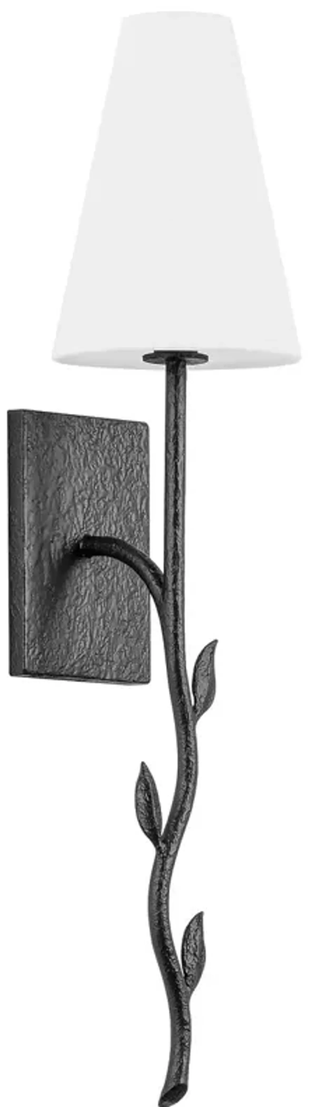 Elwyn Leafy Wall Sconce - Troy Lighting - Black