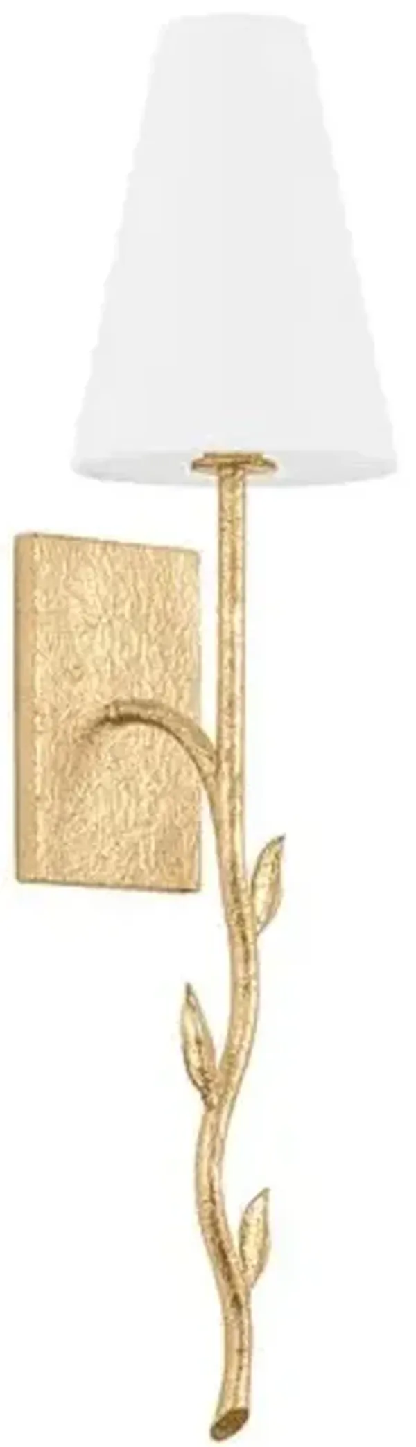 Elwyn Leafy Wall Sconce - Troy Lighting - Gold