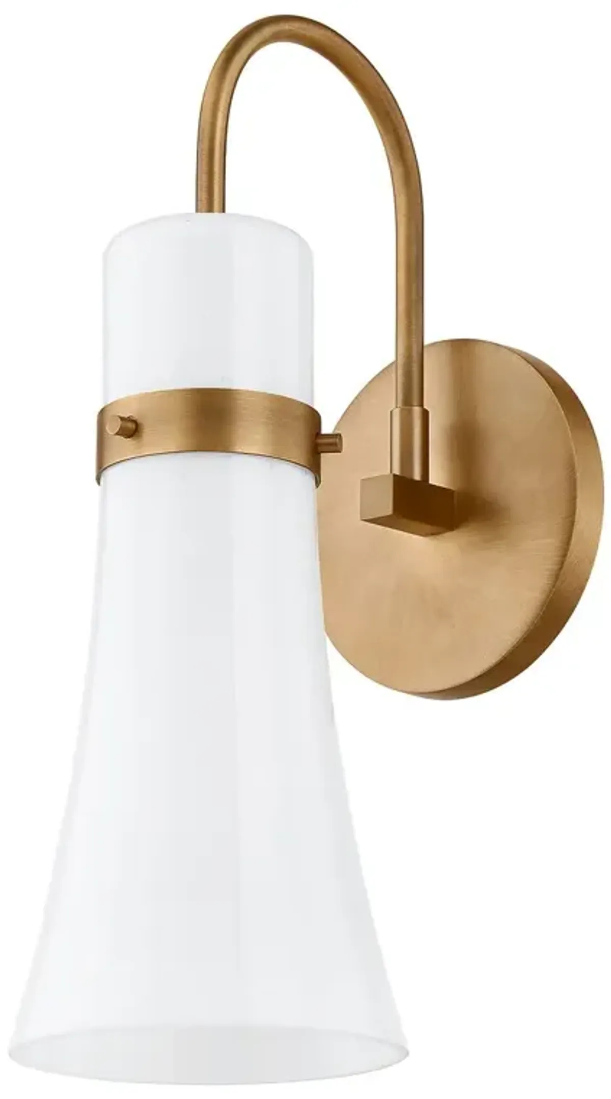 Maple Wall Sconce - Opal Glass/Patina Brass - Troy Lighting - Gold