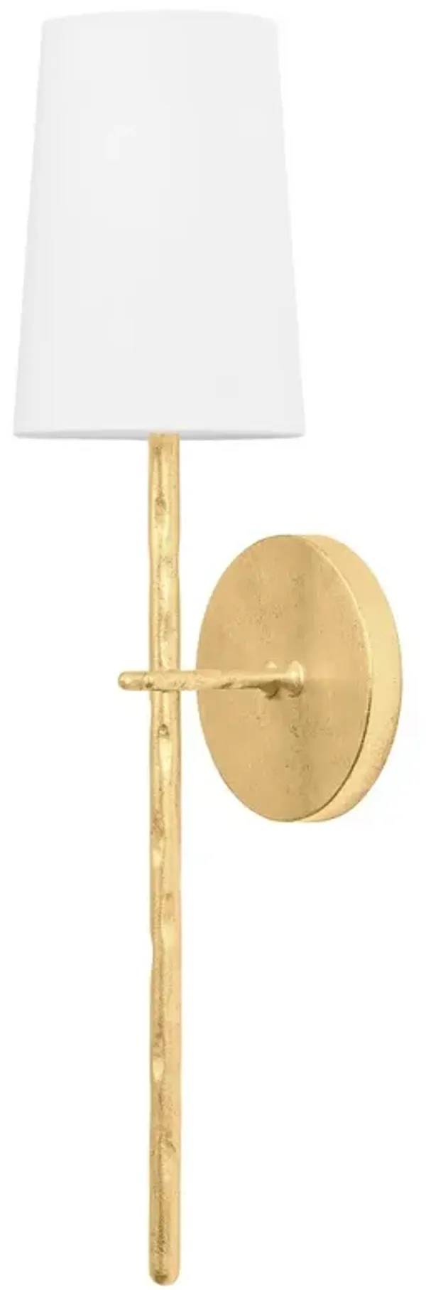 River Hammered Wall Sconce - Vintage Gold Leaf - Troy Lighting