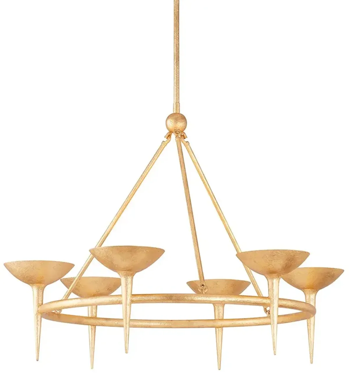 Cecilia 6-Light Chandelier - Troy Lighting - Gold