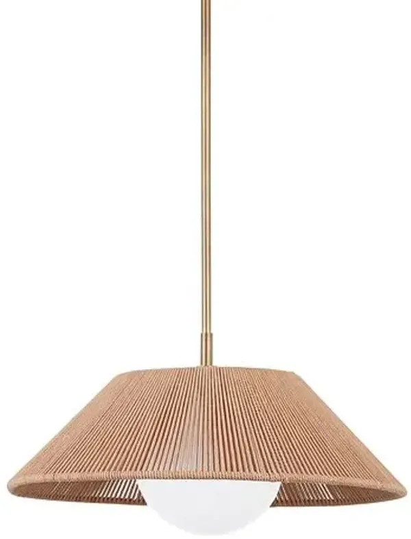 Lisbon Pendant - Natural/Patina Brass - Troy Lighting - Gold