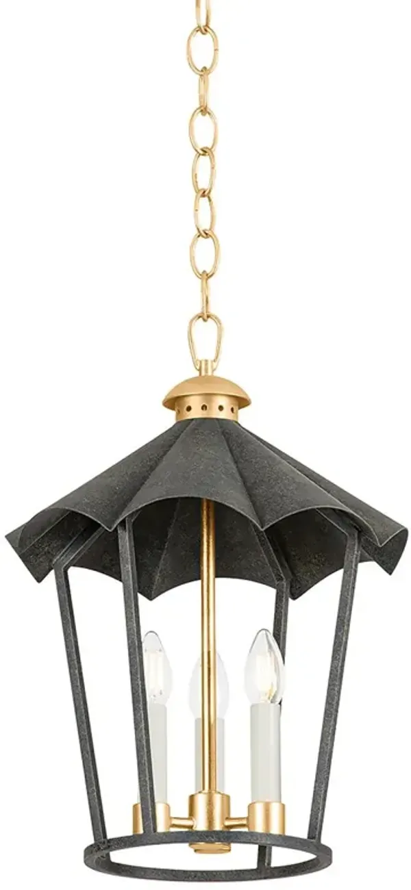 Wildomar Lantern - Vintage Gold Leaf/French Iron - Troy Lighting