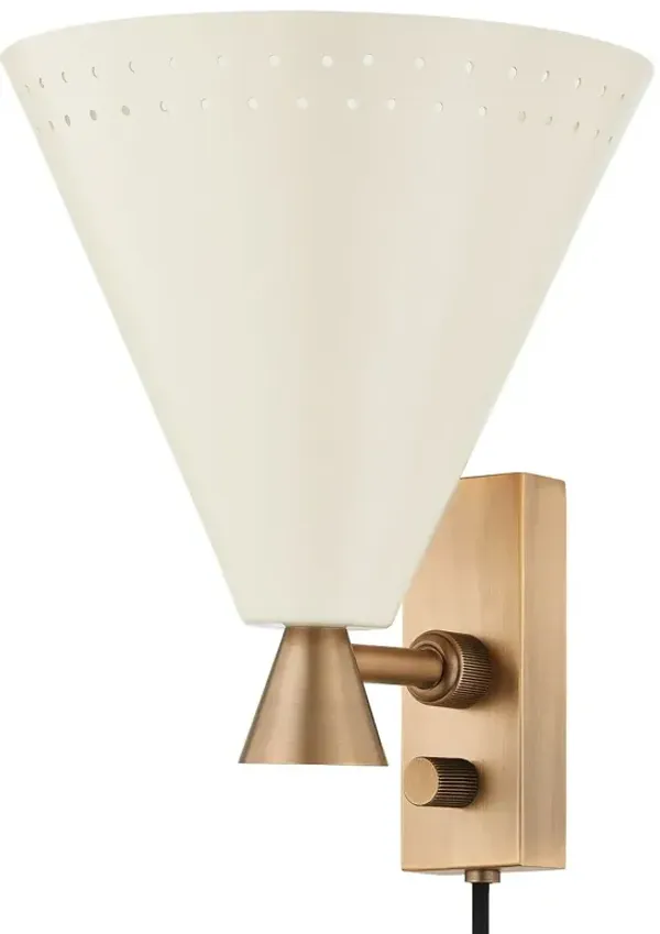 Marvin Plug-In Wall Sconce - Troy Lighting - Black