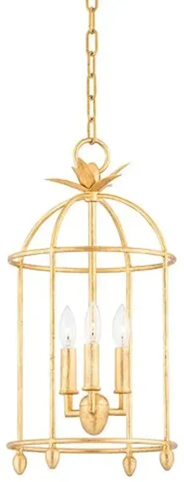 Brooks 3-Light Pendant - Vintage Gold Leaf - Troy Lighting