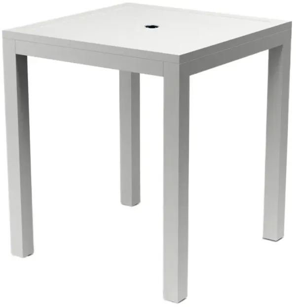 Harlyn Outdoor Aluminum Pub Table, White