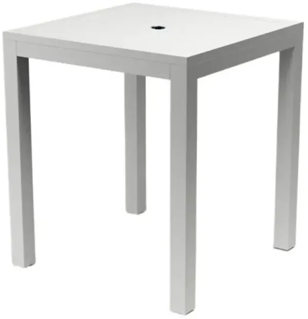 Harlyn Outdoor Aluminum Pub Table - White