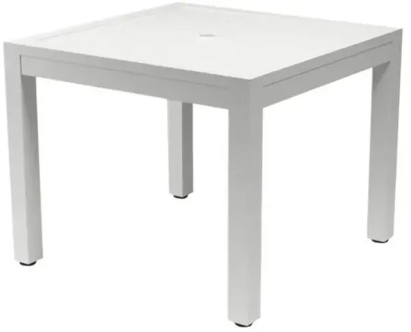 Harlyn Outdoor Aluminum Square 36" Dining Table - White
