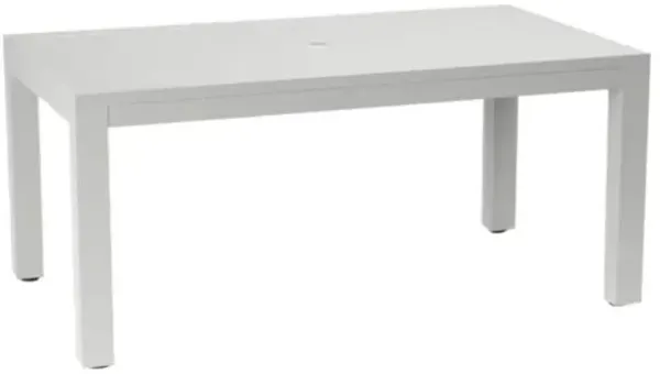 Harlyn Outdoor Aluminum Rectangular 36" x 64" Dining Table - White