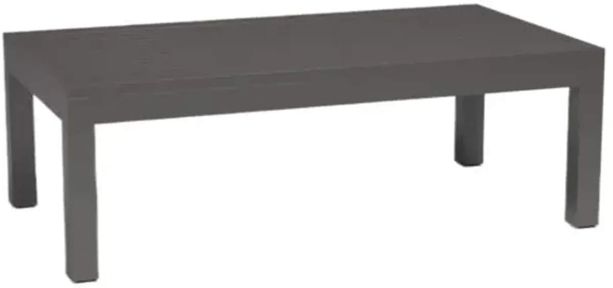 Evandor Outdoor Aluminum Coffee Table - Graphite - Gray