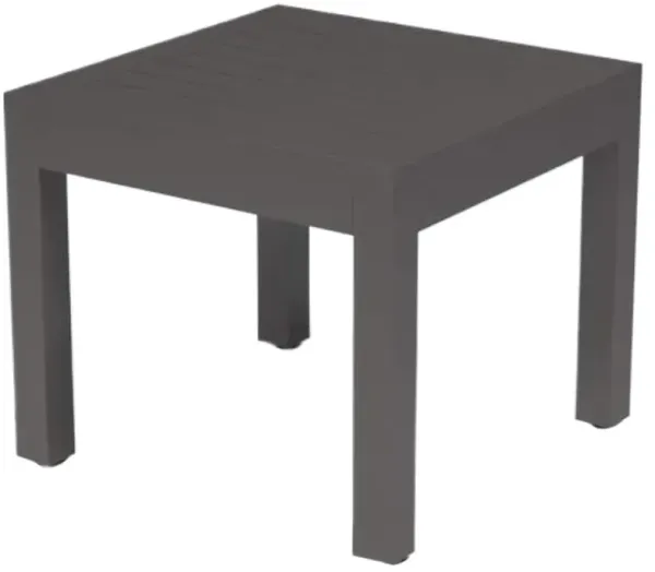 Evandor Outdoor Aluminum End Table, Graphite