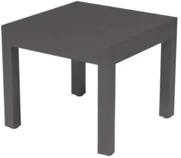 Evandor Outdoor Aluminum End Table - Graphite - Gray