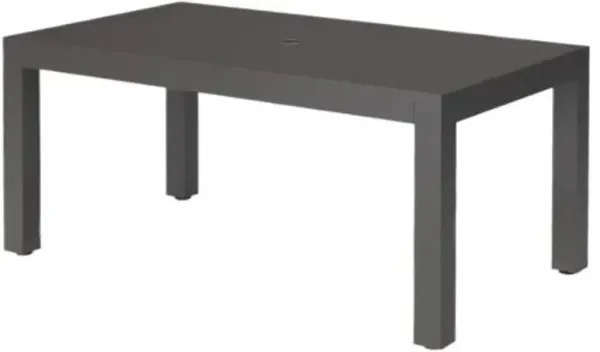 Evandor Outdoor Aluminum Rectangular 36" x 64" Dining Table - Graphite