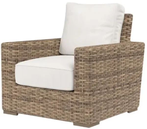Naevia Outdoor Aluminum/Resin Wicker Club Chair