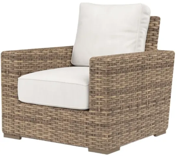 Naevia Outdoor Aluminum/Resin Wicker Club Chair