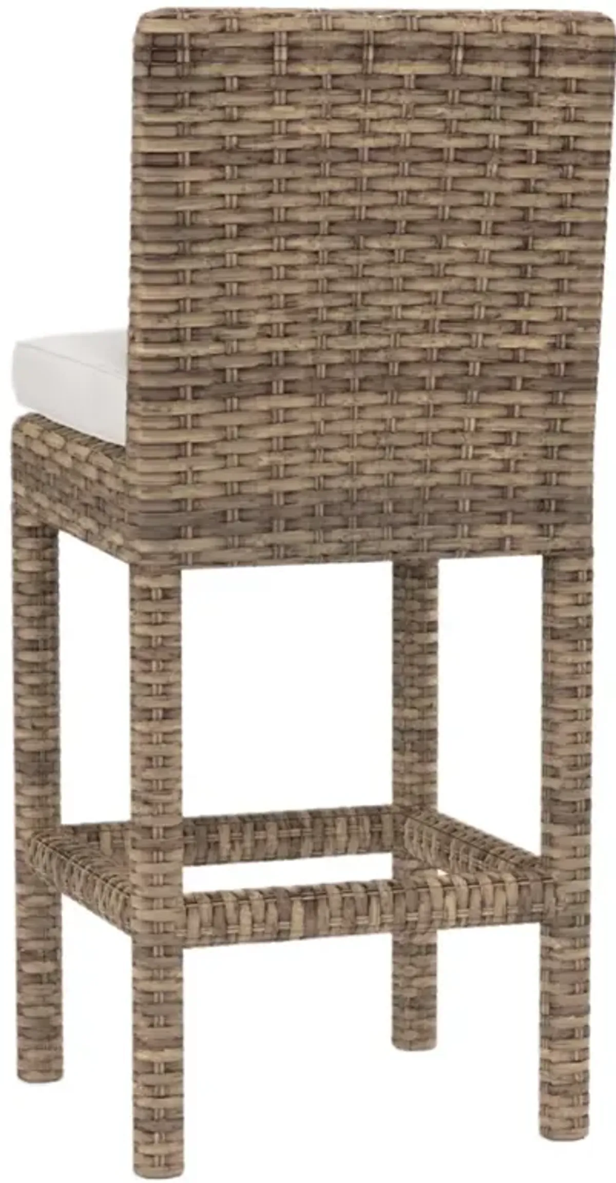 Naevia Outdoor Aluminum/Resin Wicker Barstool