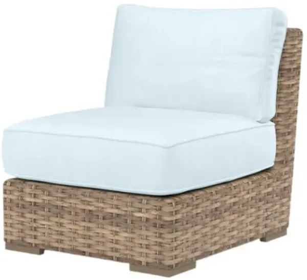 Naevia Outdoor Aluminum/Resin Wicker Armless Club Chair