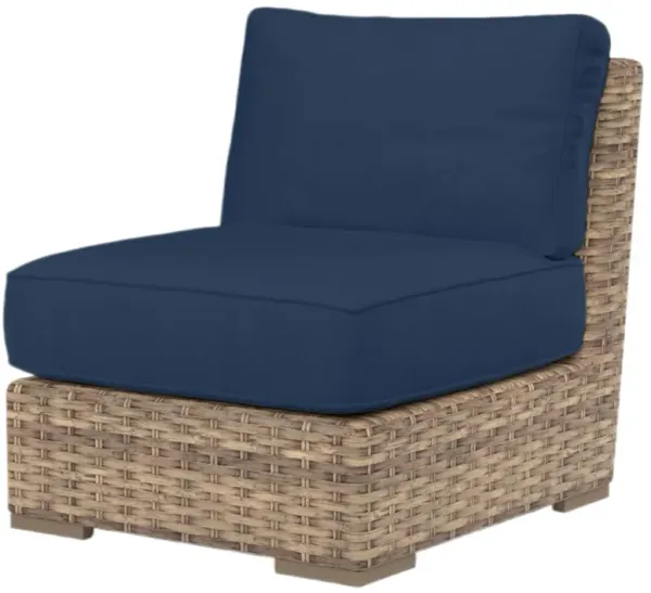Naevia Outdoor Aluminum/Resin Wicker Armless Club Chair
