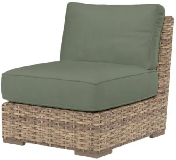 Naevia Outdoor Aluminum/Resin Wicker Armless Club Chair