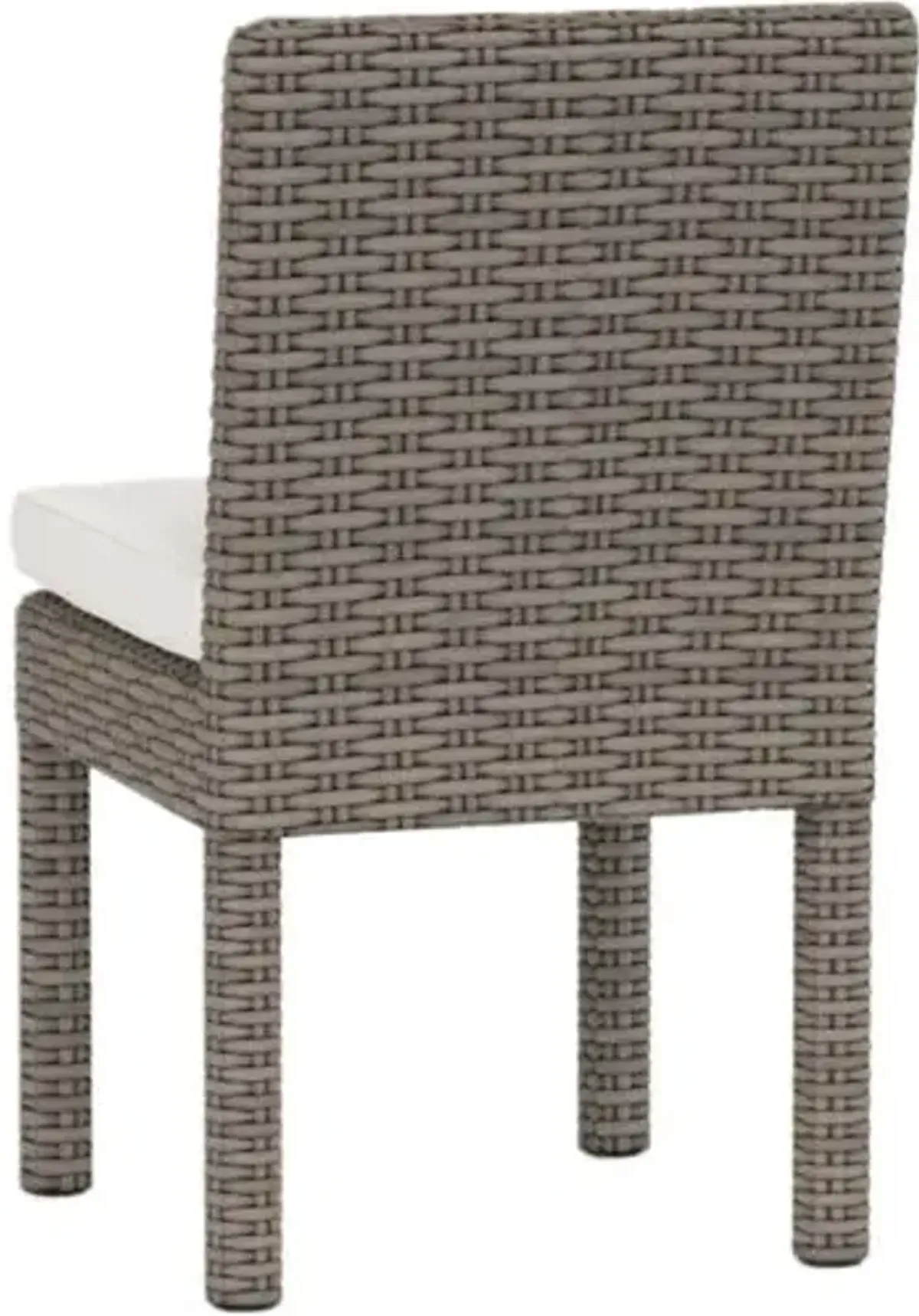 Neptune Outdoor Armless Dining Chair - White