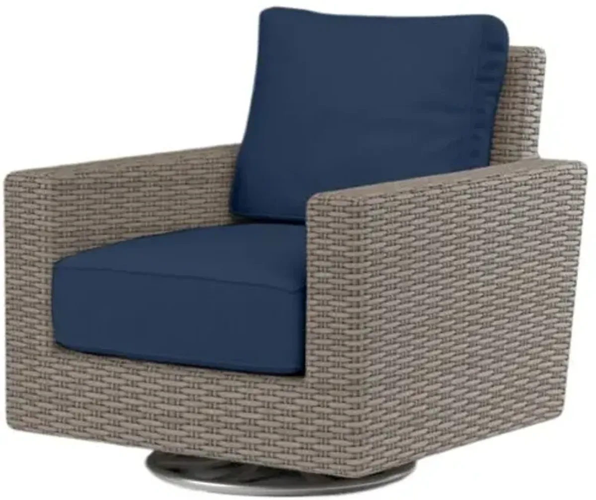 Neptune Outdoor Swivel Rocker - Blue