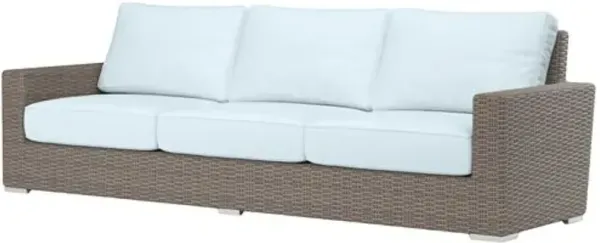 Neptune Outdoor Aluminum/Resin Wicker 3-Seat Sofa