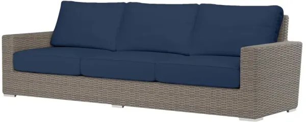 Neptune Outdoor Aluminum/Resin Wicker 3-Seat Sofa