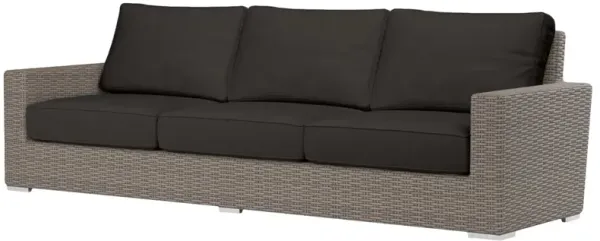 Neptune Outdoor Aluminum/Resin Wicker 3-Seat Sofa