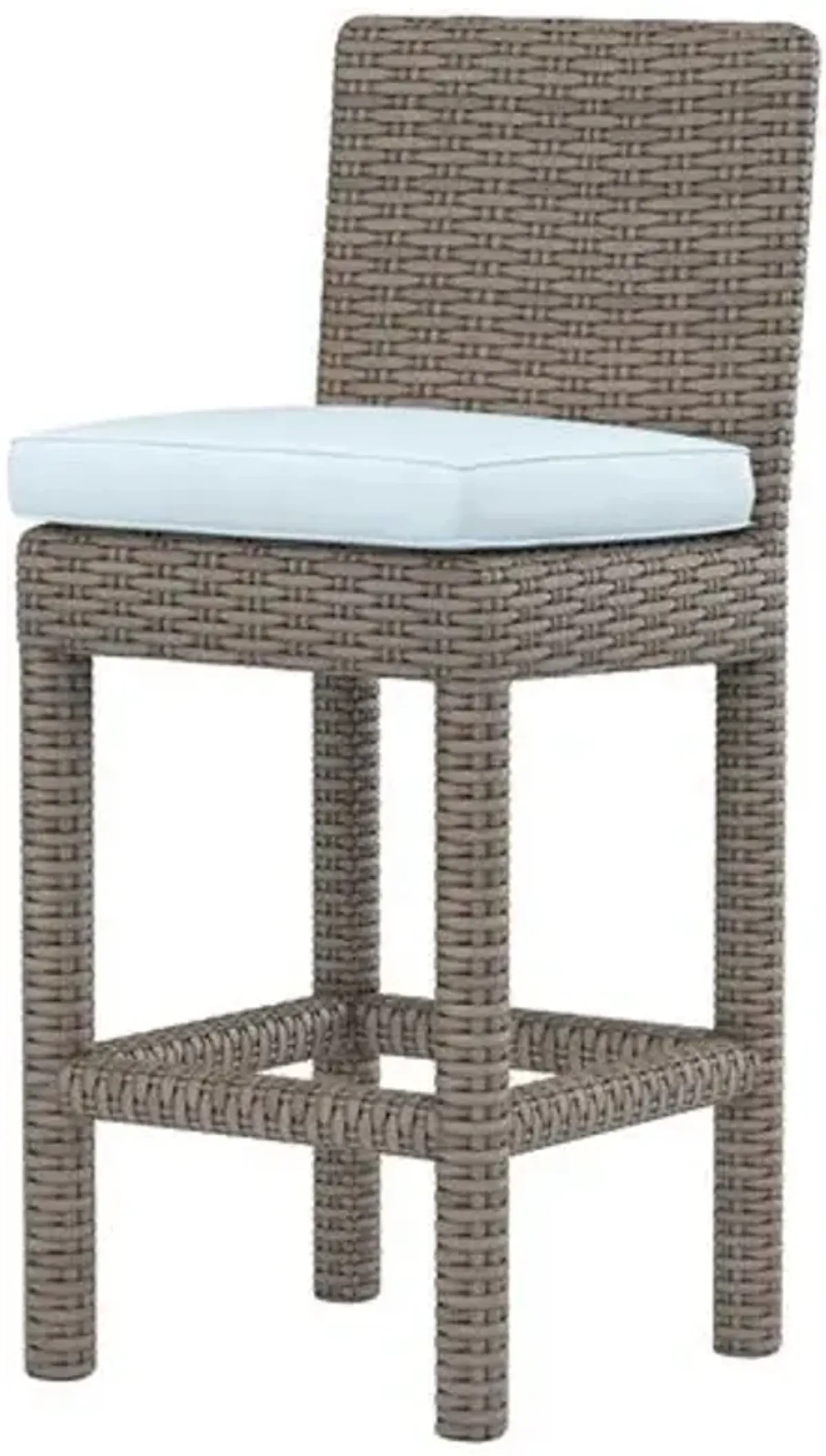 Neptune Outdoor Aluminum/Resin Wicker Counter Stool