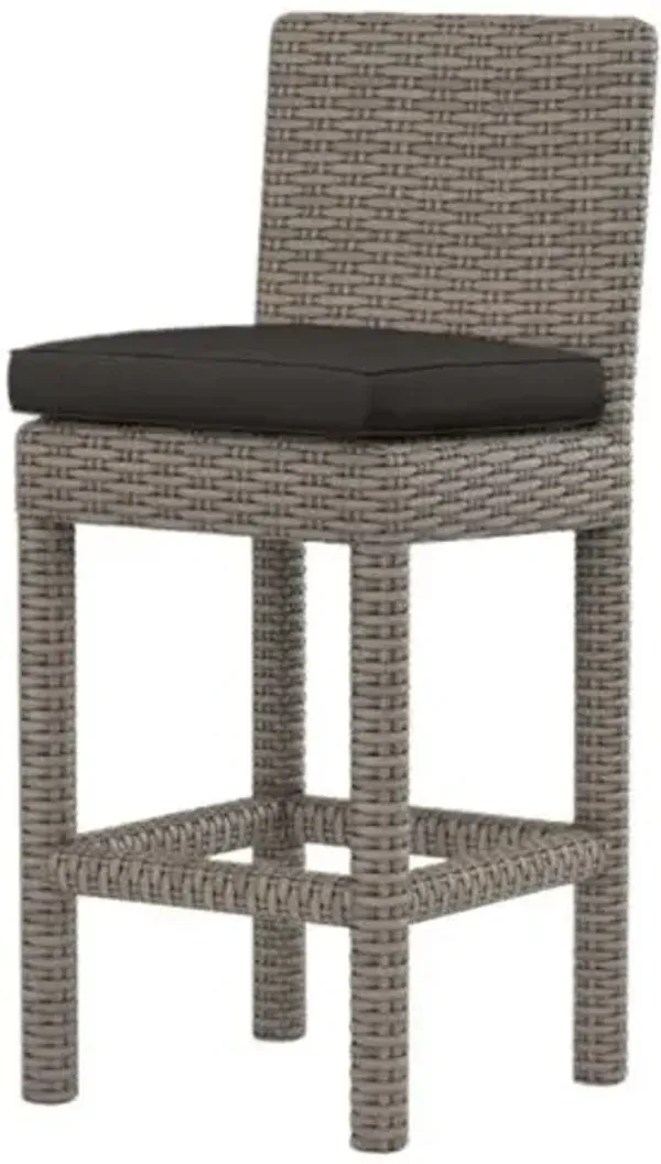 Neptune Outdoor Aluminum/Resin Wicker Counter Stool