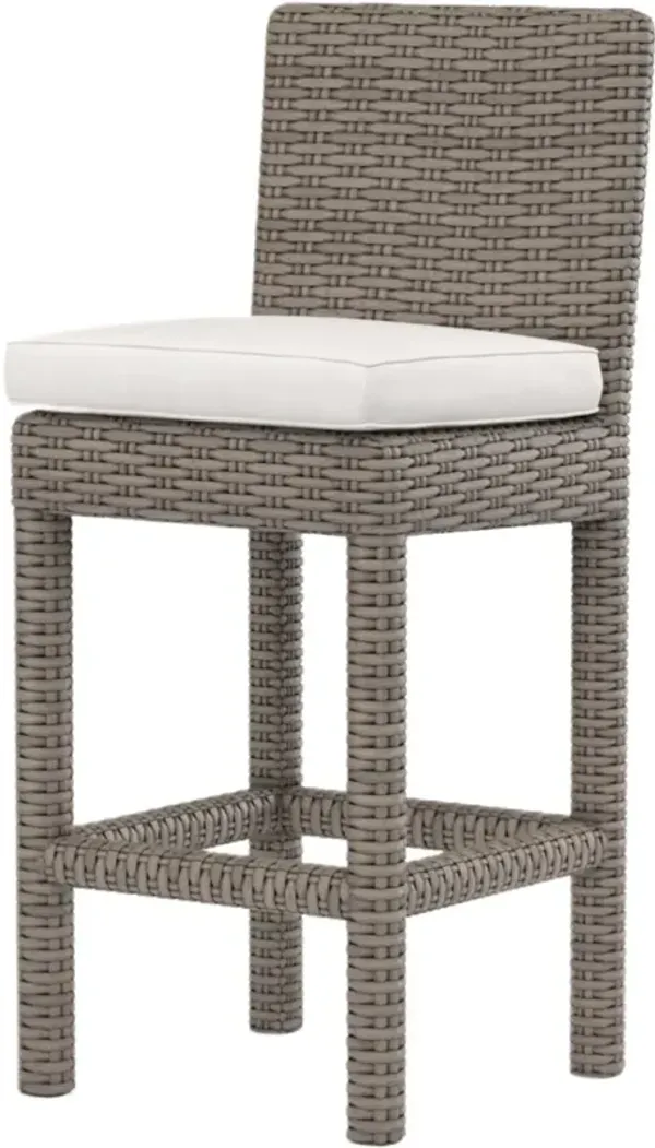 Neptune Outdoor Aluminum/Resin Wicker Counter Stool