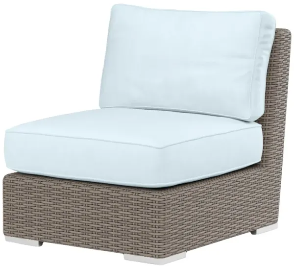 Neptune Outdoor Aluminum/Resin Wicker Armless Club Chair