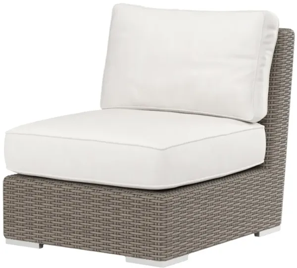 Neptune Outdoor Aluminum/Resin Wicker Armless Club Chair