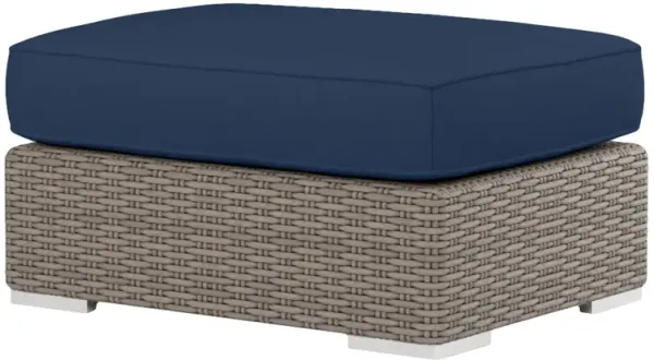 Neptune Outdoor Aluminum/Resin Wicker Ottoman