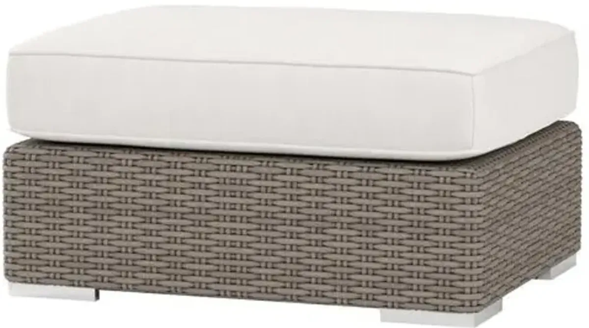 Neptune Outdoor Ottoman - White