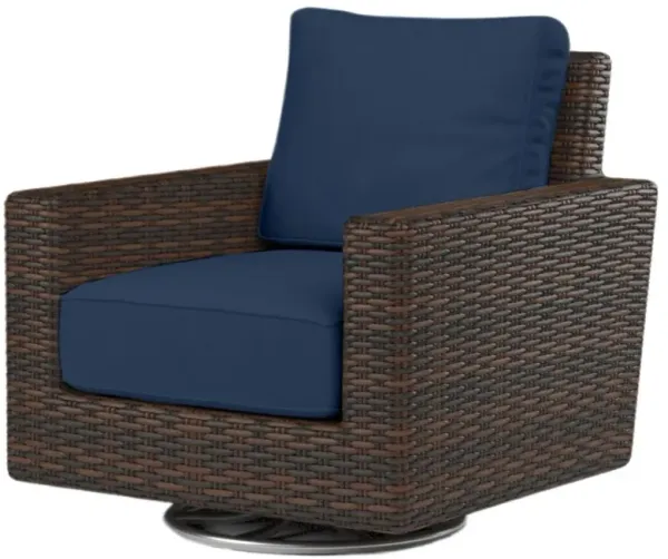 Montana Outdoor Aluminum/Resin Wicker Swivel Rocker Club Chair