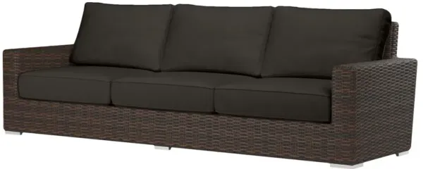 Montana Outdoor Aluminum/Resin Wicker 3-Seat Sofa