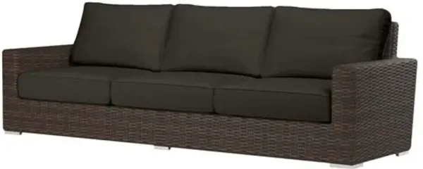 Montana Outdoor Aluminum/Resin Wicker 3-Seat Sofa