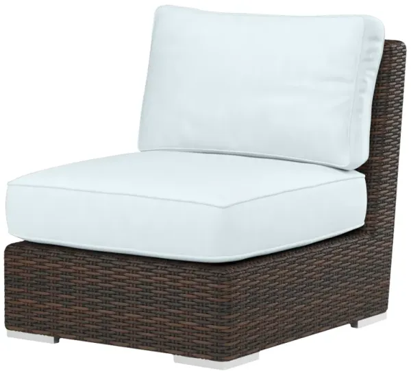 Montana Outdoor Aluminum/Resin Wicker Armless Club Chair