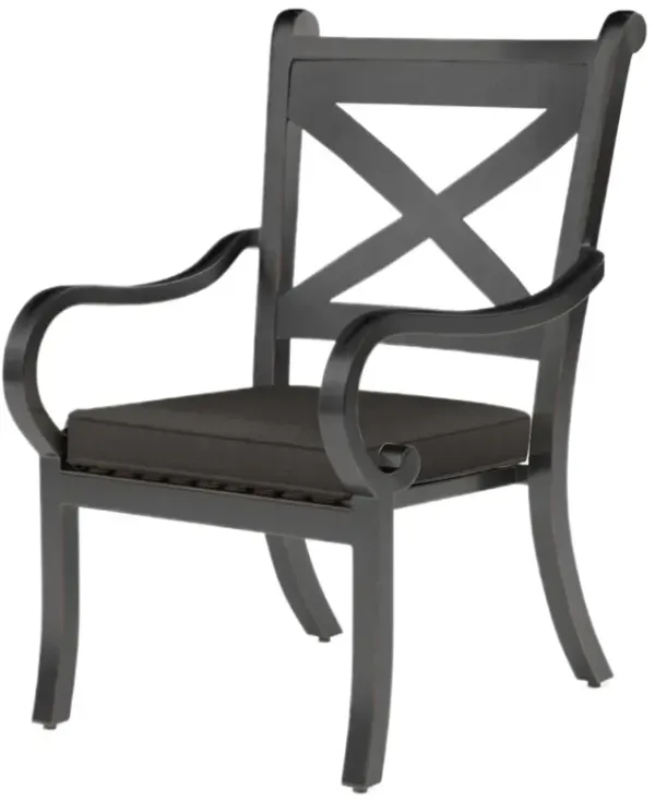Kairis Outdoor Aluminum Dining Chair, Old World Copper Finish