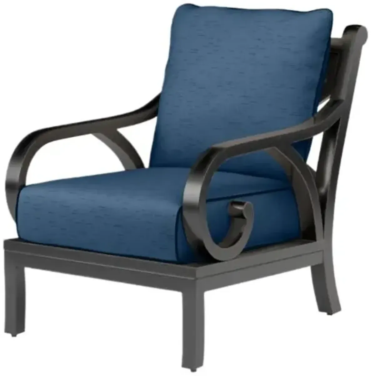 Kairis Outdoor Aluminum Club Chair - Old World Copper Finish