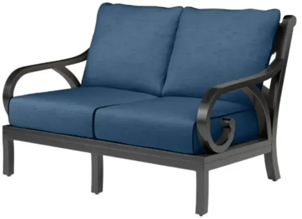 Kairis Outdoor Loveseat - Blue