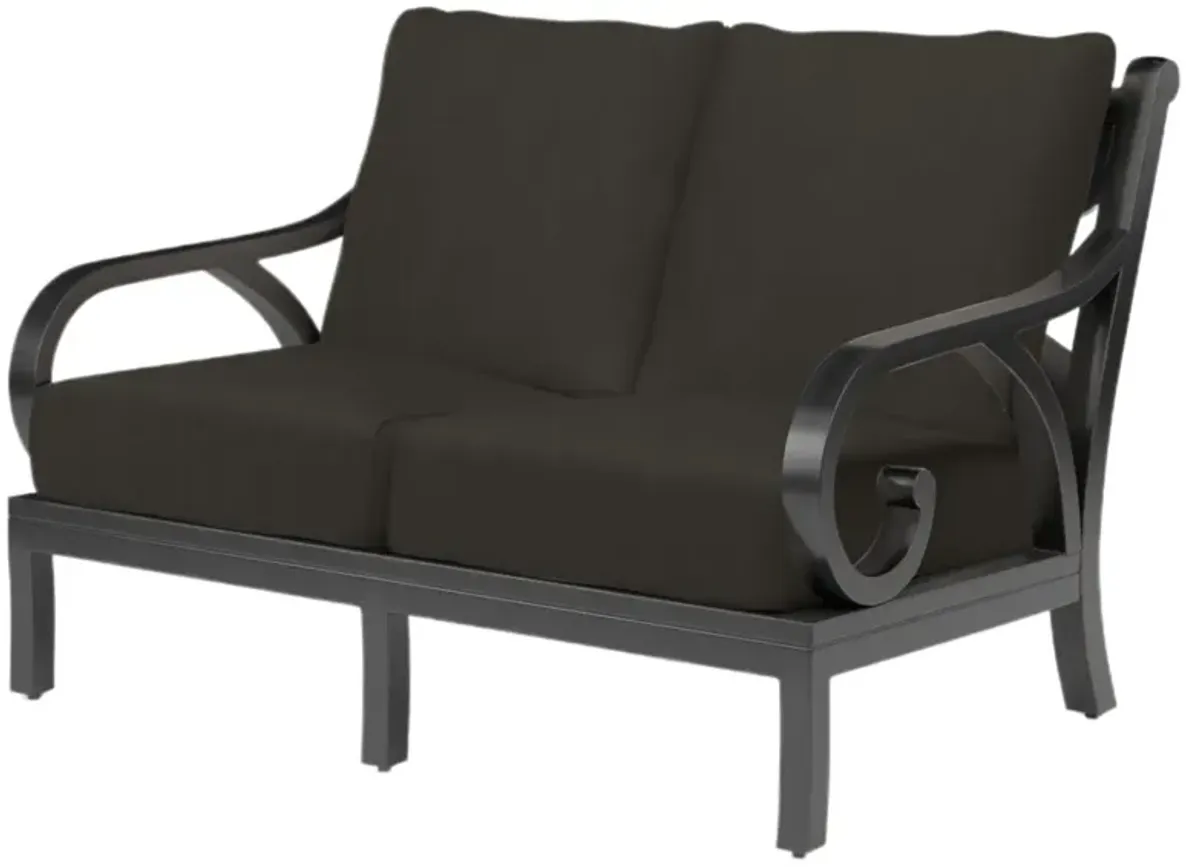 Kairis Outdoor Aluminum Sofa, Old World Copper Finish