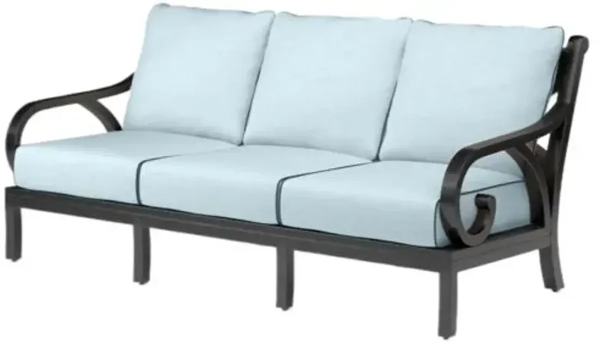 Kairis Outdoor Aluminum Sofa - Old World Copper Finish