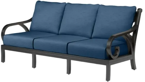 Kairis Outdoor Aluminum Sofa, Old World Copper Finish