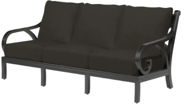 Kairis Outdoor Aluminum Sofa, Old World Copper Finish