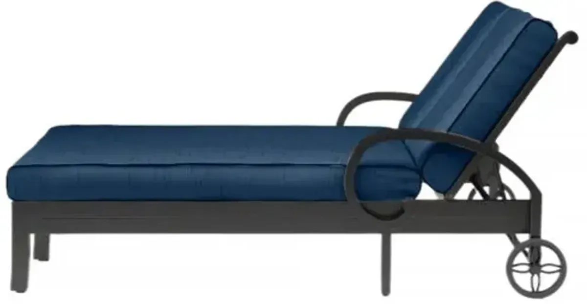 Kairis Outdoor Double Chaise - Blue - Comfortable, Sturdy, Stylish